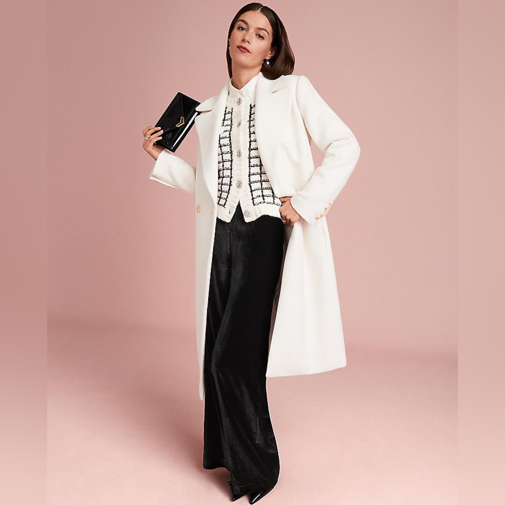 Ann Taylor The Perfect Wide Leg Pant in Drapey Velvet
